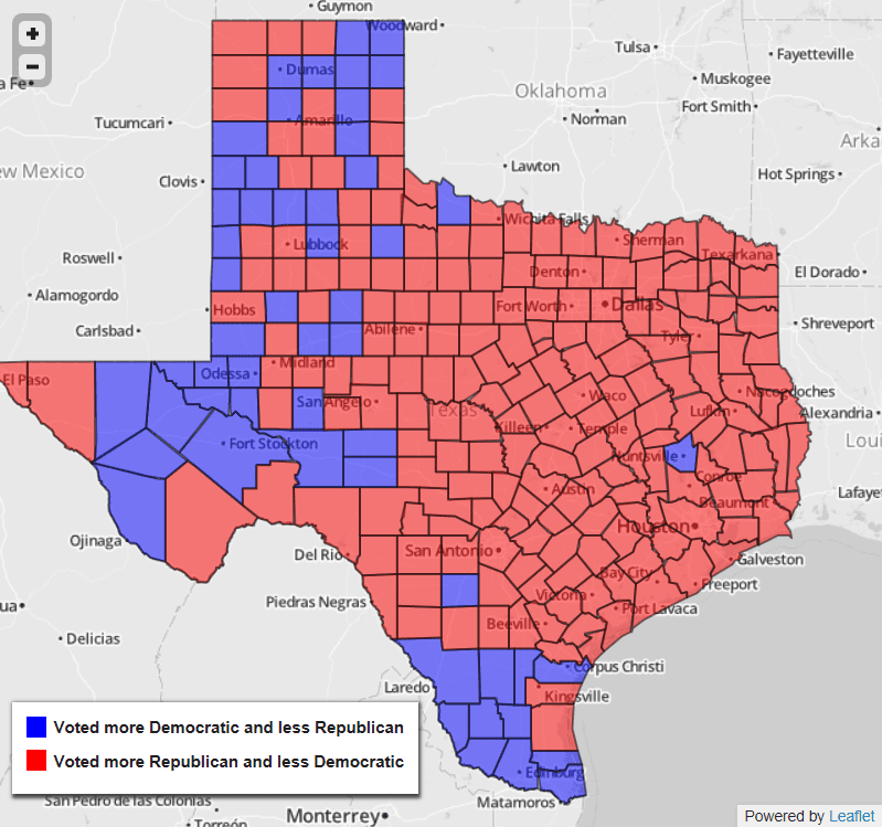 blue red texas Texas Leftist