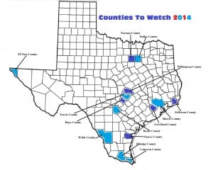 Texas Counties To Watch 2014